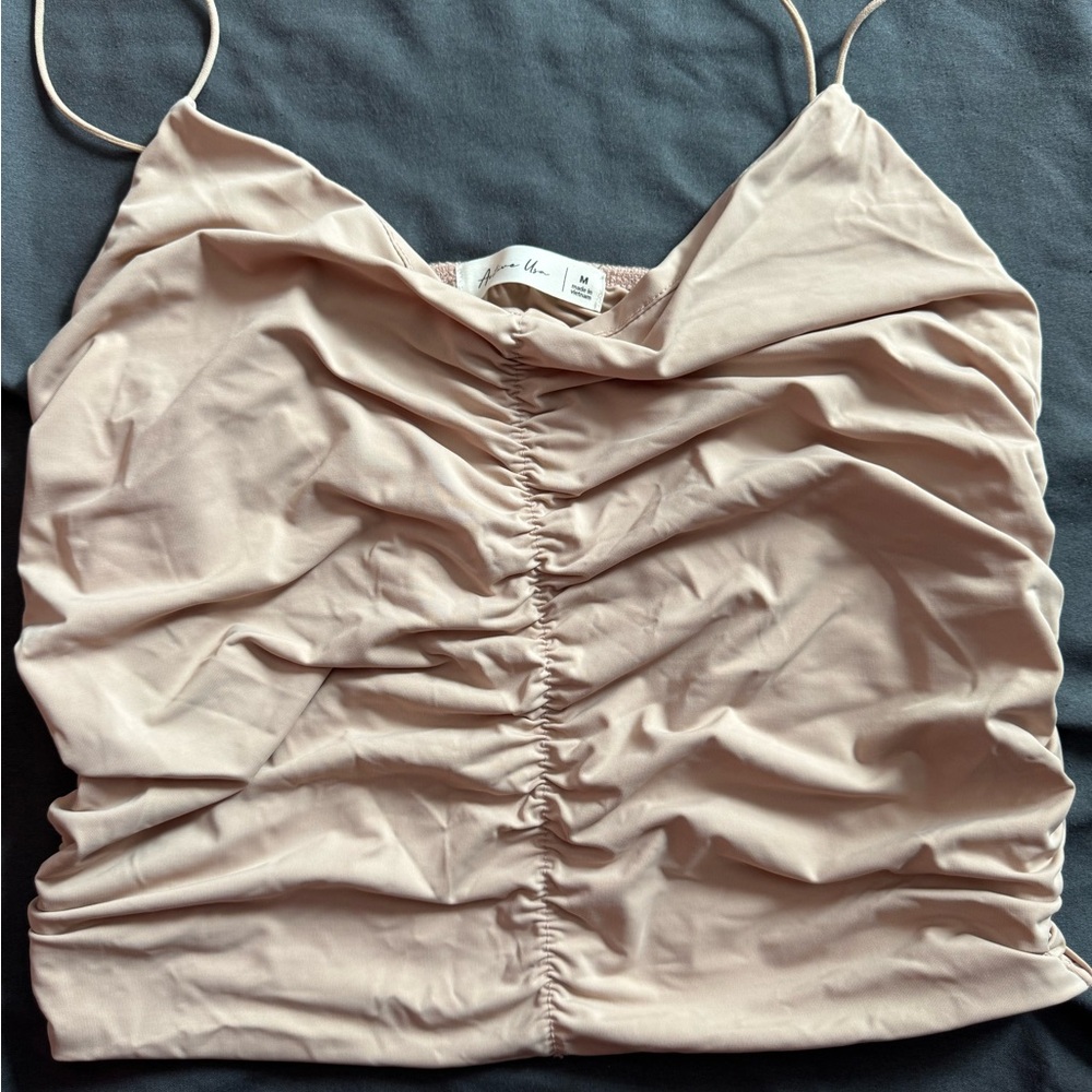 Active USA Blush Ruched Cami Top